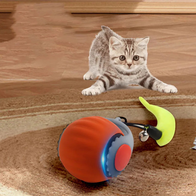 Interactive Smart Cat Ball - Automatic Rolling Cat Toy, Self-Exciting Bite-Resistant ABS Pet Toy