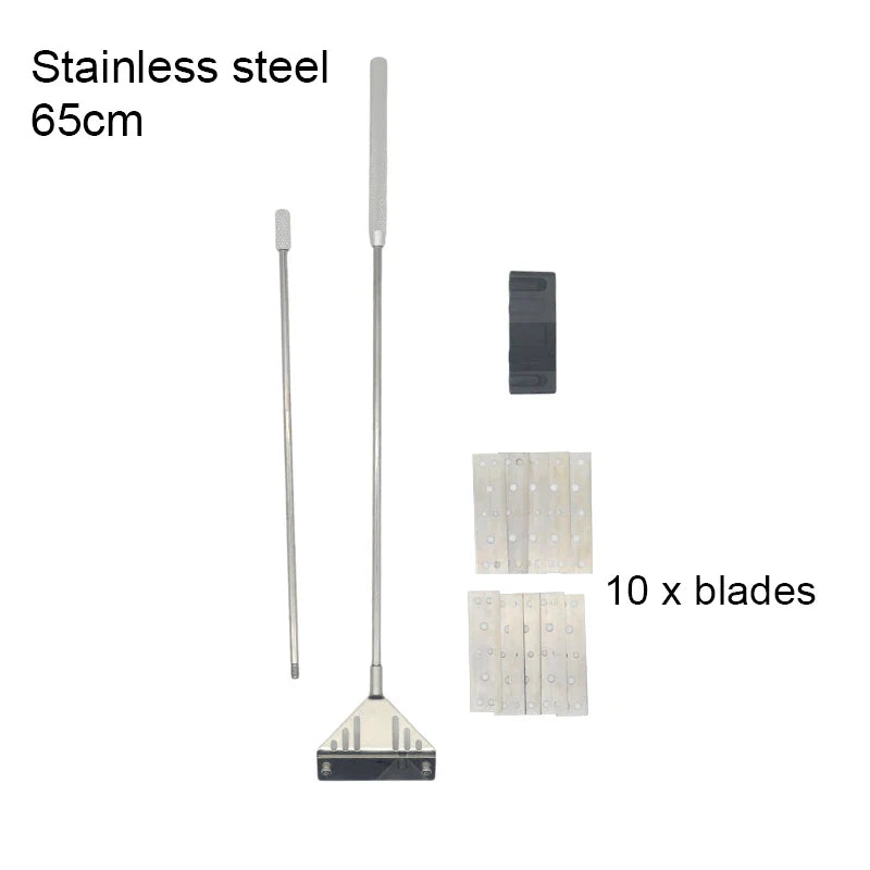 Aquarium Algae Scraper – Aluminum & Stainless Steel Fish Tank Cleaner with Replaceable Blades, 35–110 cm (13.8–43.3 in)