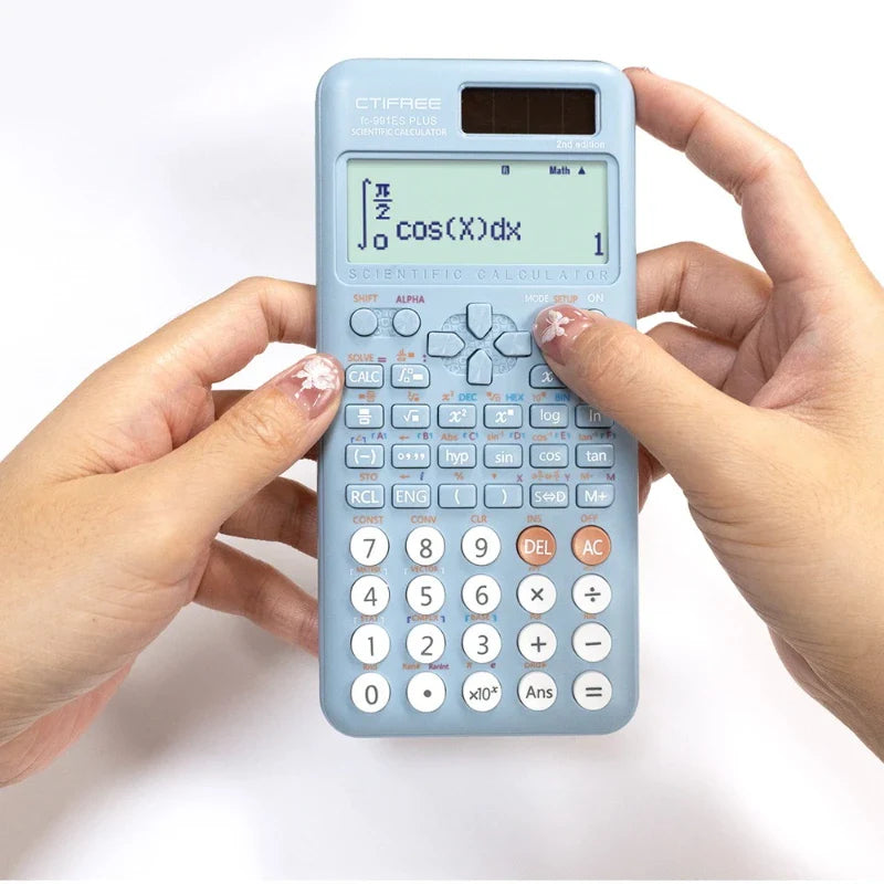 Scientific Calculator — Matrix & Equation Solver, Complex Number Function Calculator, 12-Digit Dual-Power for Office & Finance
