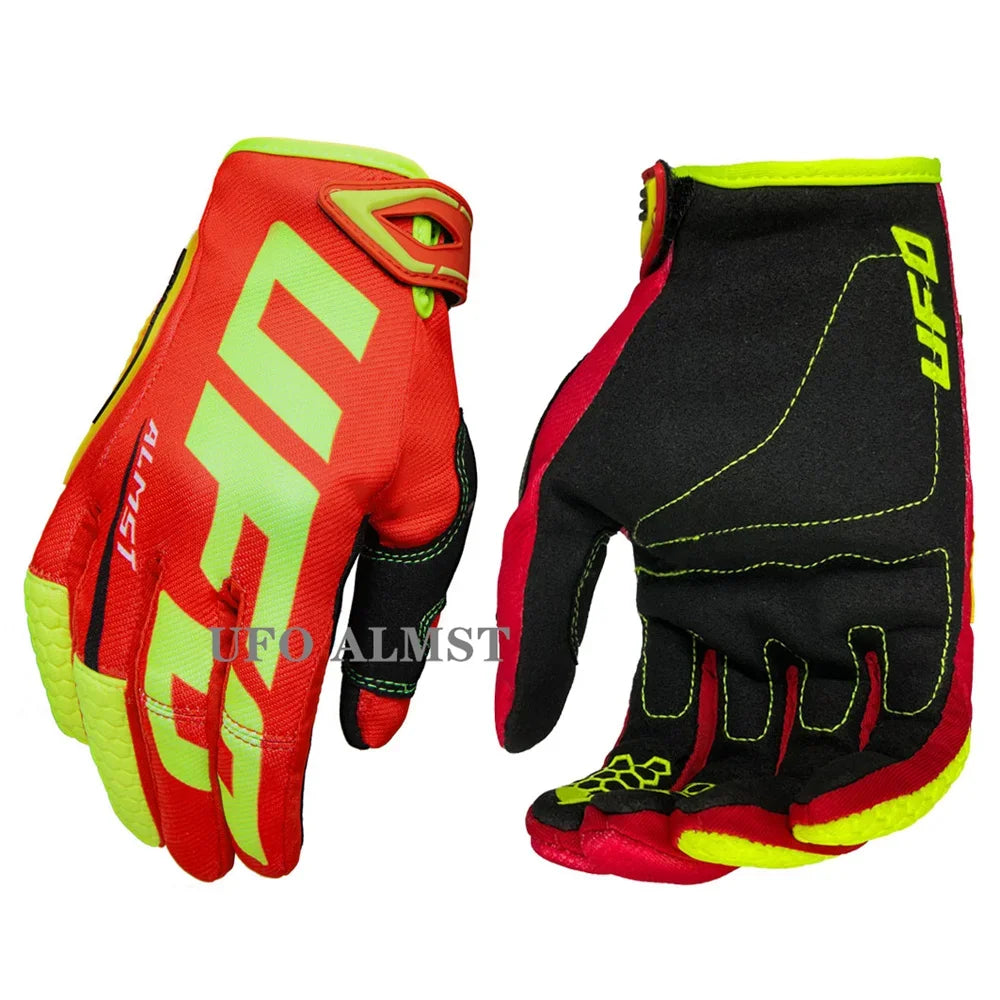 Men's Off-Road Motorcycle Gloves Full-Finger Shockproof MX ATV Racing Touchscreen Breathable Windproof