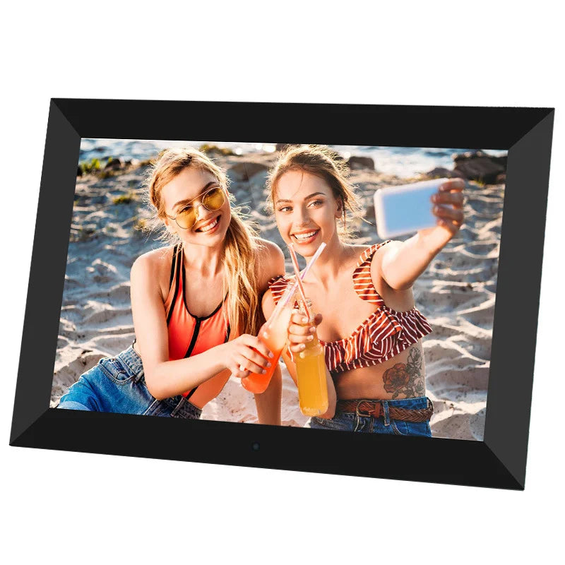 10.1-Inch (25.7 cm) Digital Photo Frame 1280x800 IPS HD — Remote Control, Video & Music, Clock Calendar