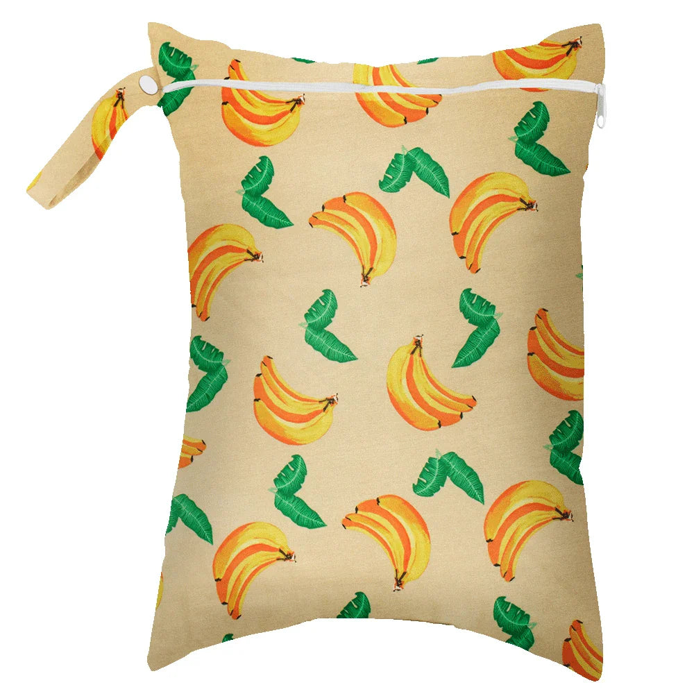 Waterproof Wet Bag 30 x 40 cm (11.8 x 15.7 in) Reusable Washable Diaper & Swim Pouch for Travel