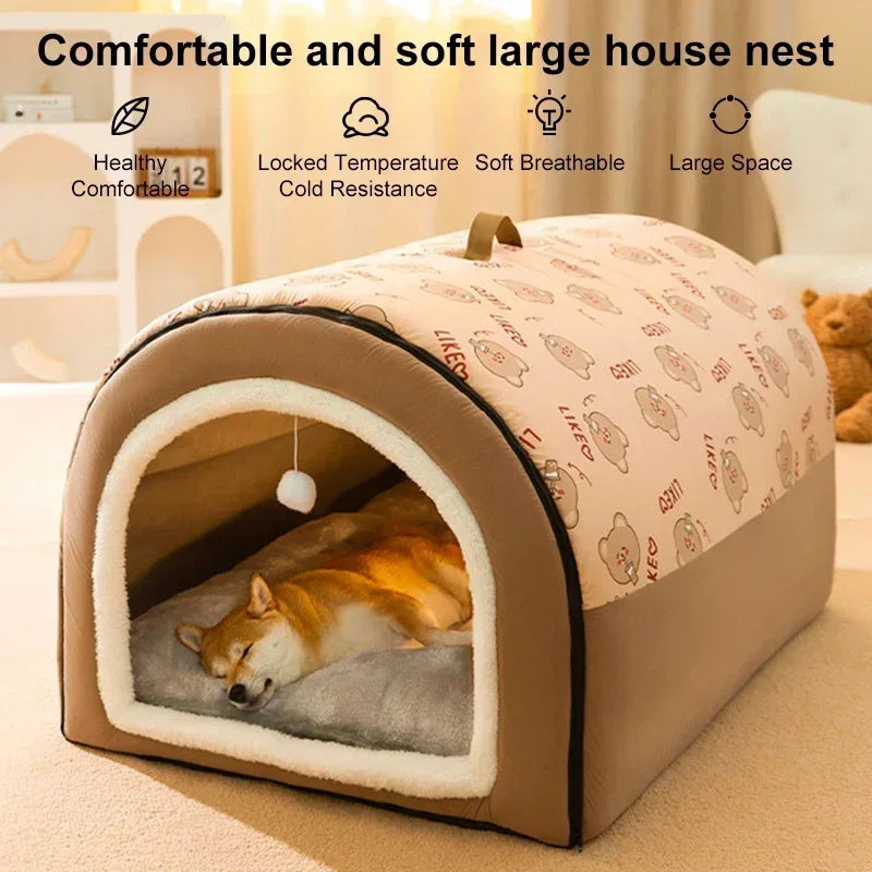 Removable Washable Pet Bed — Cozy Nest for Small to 2XL Dogs & Cats (35–75 cm | 14–30 in)