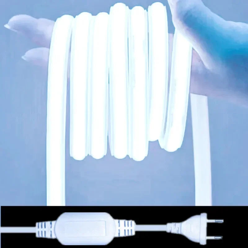 220V COB LED Strip Light 288 LEDs/m IP65 Waterproof 8.64W/m 1M (3.28ft) Warm/Neutral/Cool White