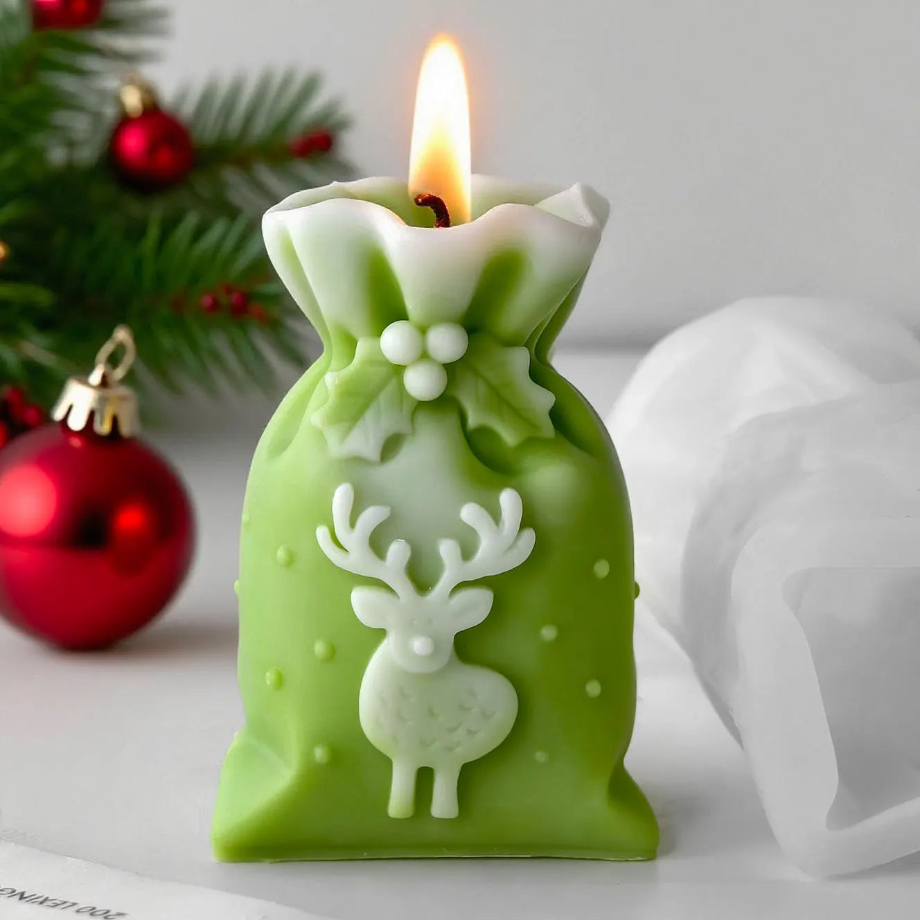 Reusable 3D Silicone Candle Mold 1‑Pack for DIY Candle, Resin & Soap Making - Flexible Non‑Stick