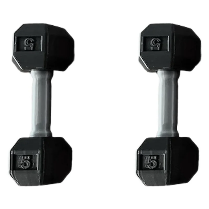 2-Pack Mini Kids Dumbbell Toys - Toddler Baby Workout Weights and Rattles