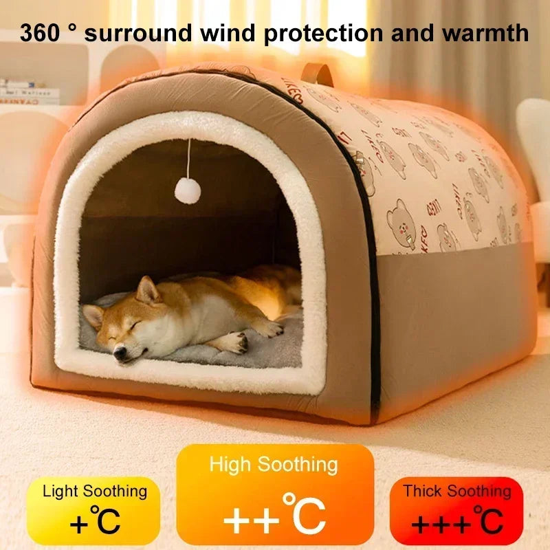 Removable Washable Pet Bed — Cozy Nest for Small to 2XL Dogs & Cats (35–75 cm | 14–30 in)