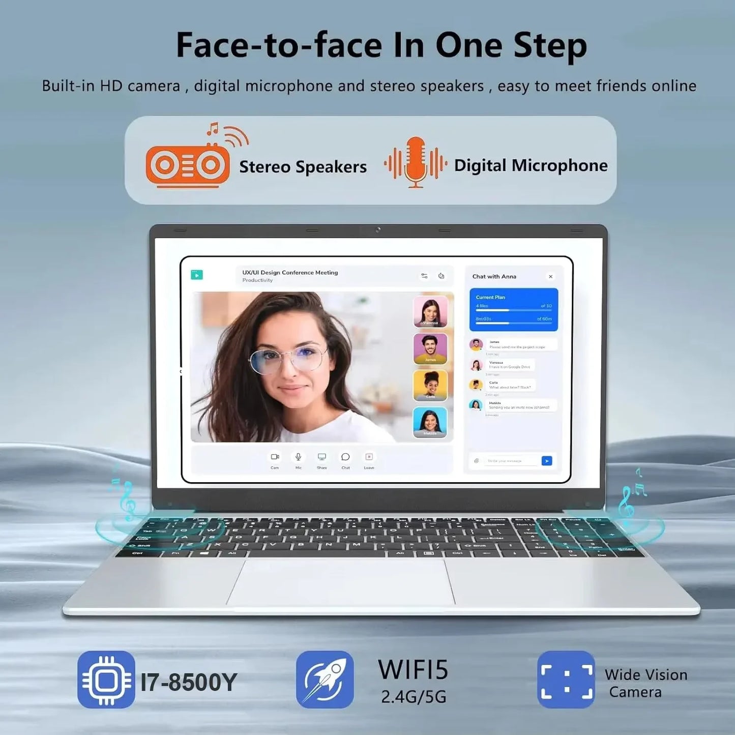 15.6-inch (39.6 cm) Full HD Laptop — Intel Core i7, 16GB RAM, 1TB SSD, Fingerprint Reader, Windows 11 Pro
