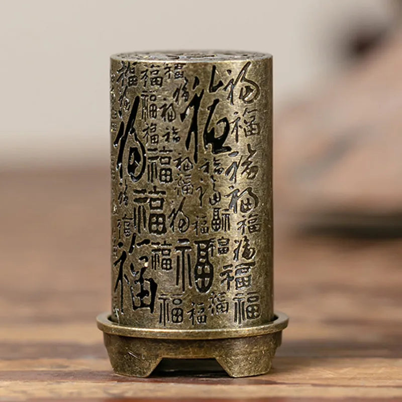 Vertical Alloy Incense Burner Hollow Stickless Powder Holder | Xiangyun Home Fragrance Ornament