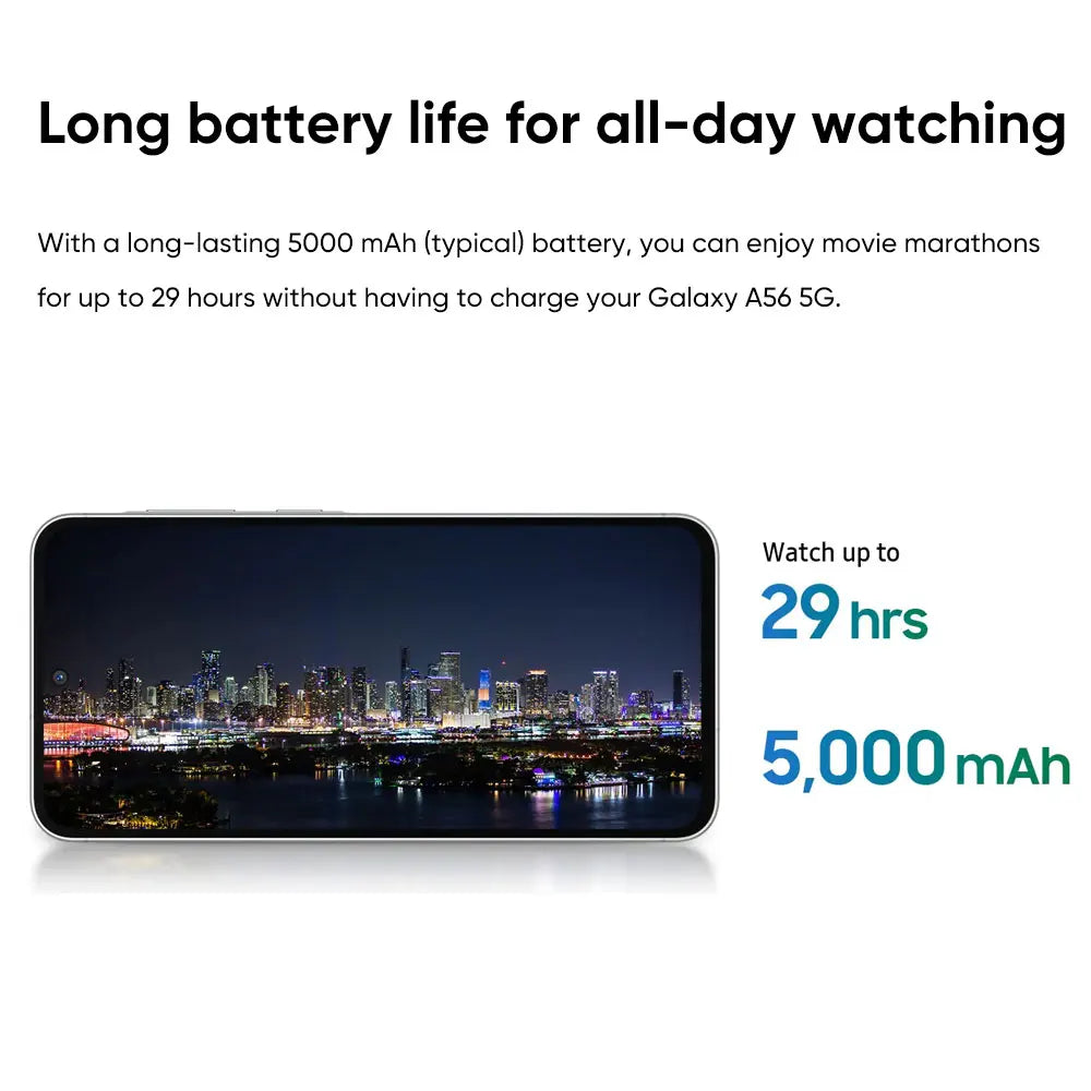 Global Version 5G Smartphone 6.7" (17.0 cm) Super AMOLED 120Hz — 50MP Triple Camera, 5000mAh, 45W Fast Charge