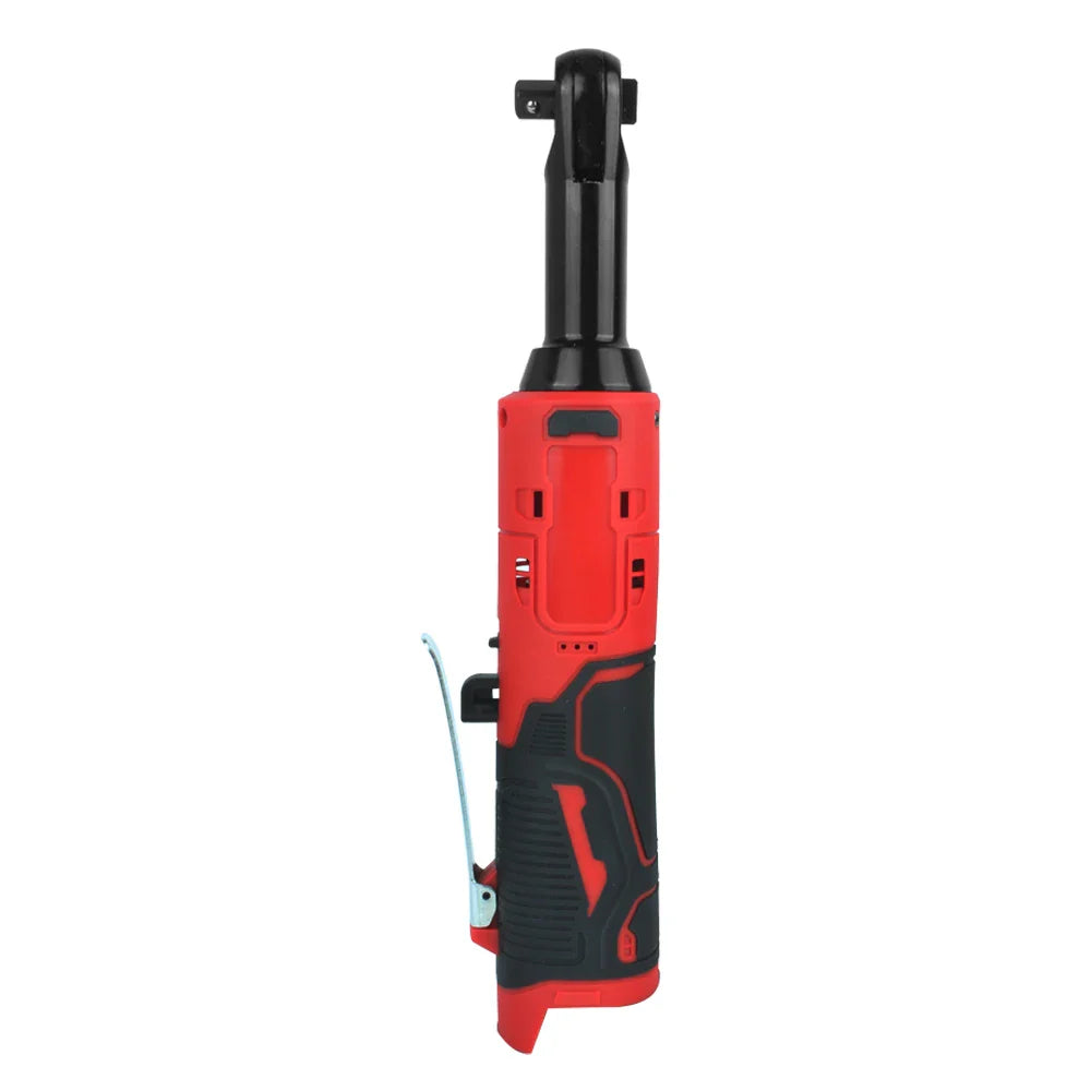 18V Cordless 90° Right Angle Electric Ratchet Wrench — Lithium-Ion Torque Tool Set for Auto & DIY (Extended Reach)