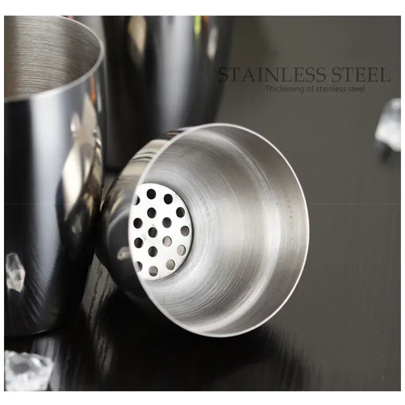 Stainless Steel Boston Cocktail Shaker Set – 550 ml (18.6 oz) & 750 ml (25.4 oz) Martini Mixer for Bartenders and Home Bar