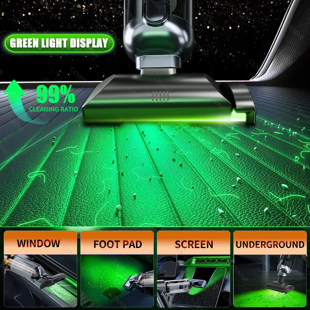 Mini Cordless Car Vacuum Cleaner 998000PA Handheld Portable USB-C Powerful Blower for Home and Vehicle