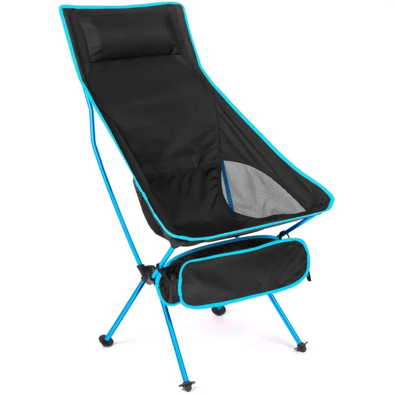 Ultralight Portable Folding Camping Chair – Extended-Length Oxford Fabric Beach & Outdoor Chair