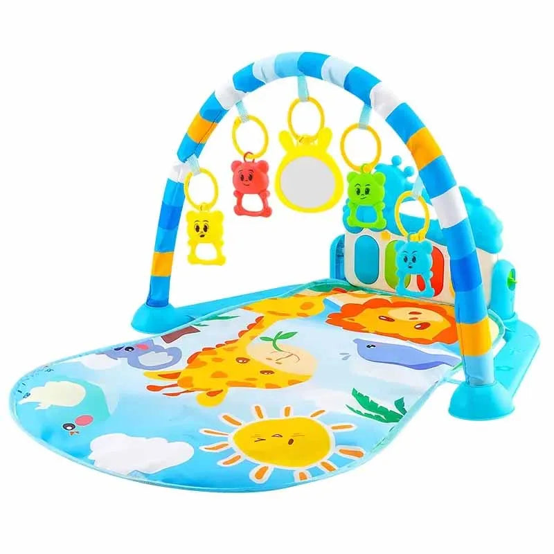 Musical Baby Activity Gym Play Mat Piano Keyboard Tummy Time Mat for 0-36 Months