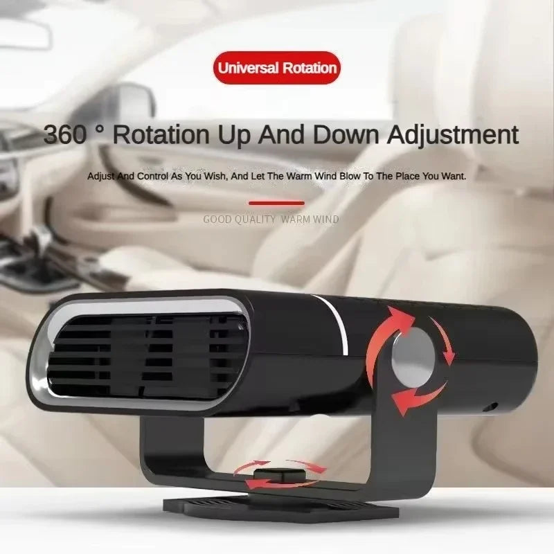 Portable Car Heater 12V/24V — Fast Heating Windshield Defroster & Automotive Defogger