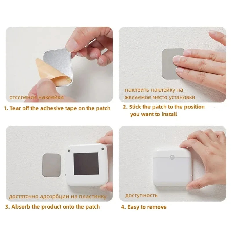 Motion Sensor LED Night Light - USB Rechargeable Square Lamp for Bedroom, Kitchen, Stairway, Hallway, Wardrobe & Cupboard