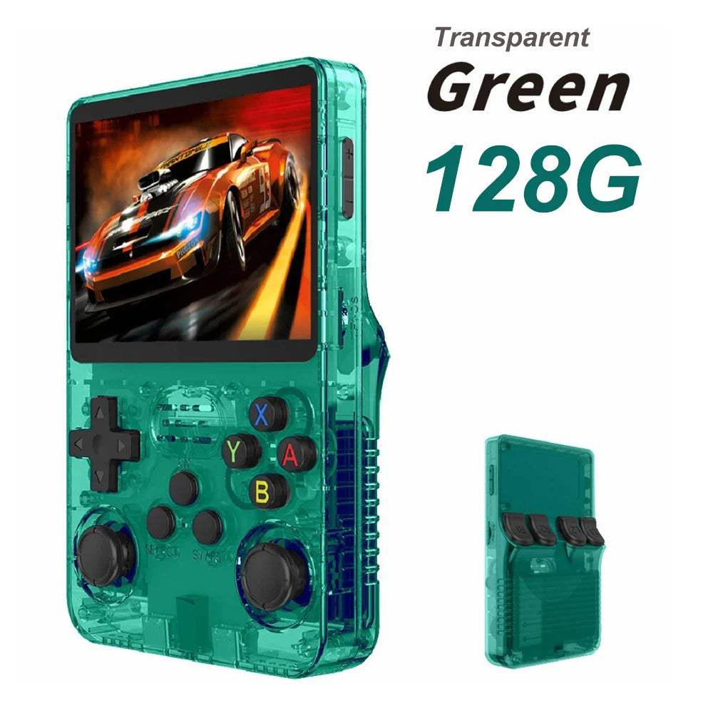 Retro Handheld Game Console 3.5-Inch (8.9 cm) IPS Screen 64/128/256GB Portable Pocket Game Player Kids Retro Gaming Gift
