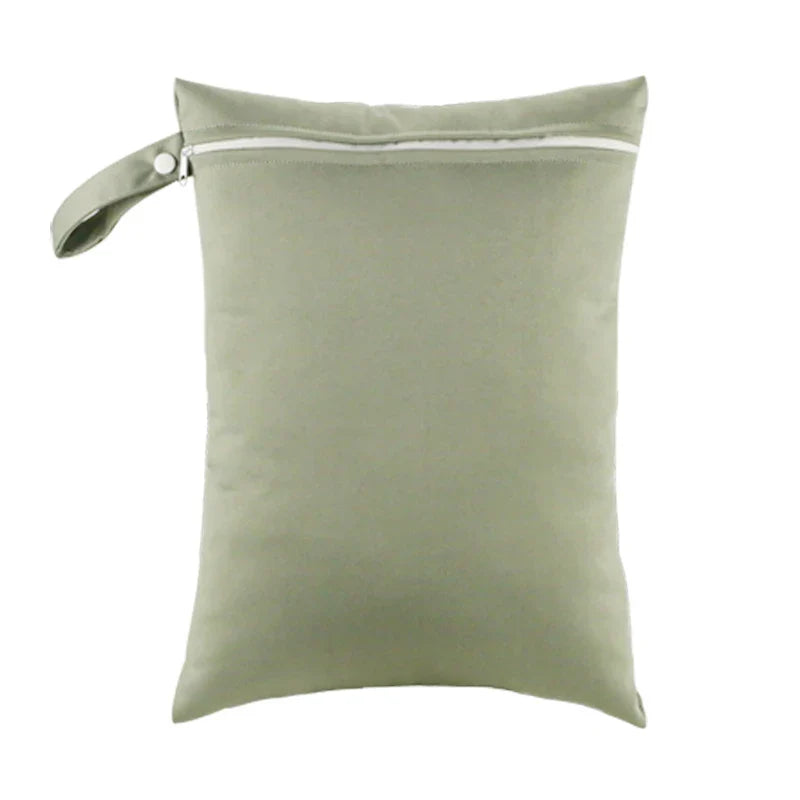 Waterproof Wet Bag 30 x 40 cm (11.8 x 15.7 in) Reusable Washable Diaper & Swim Pouch for Travel