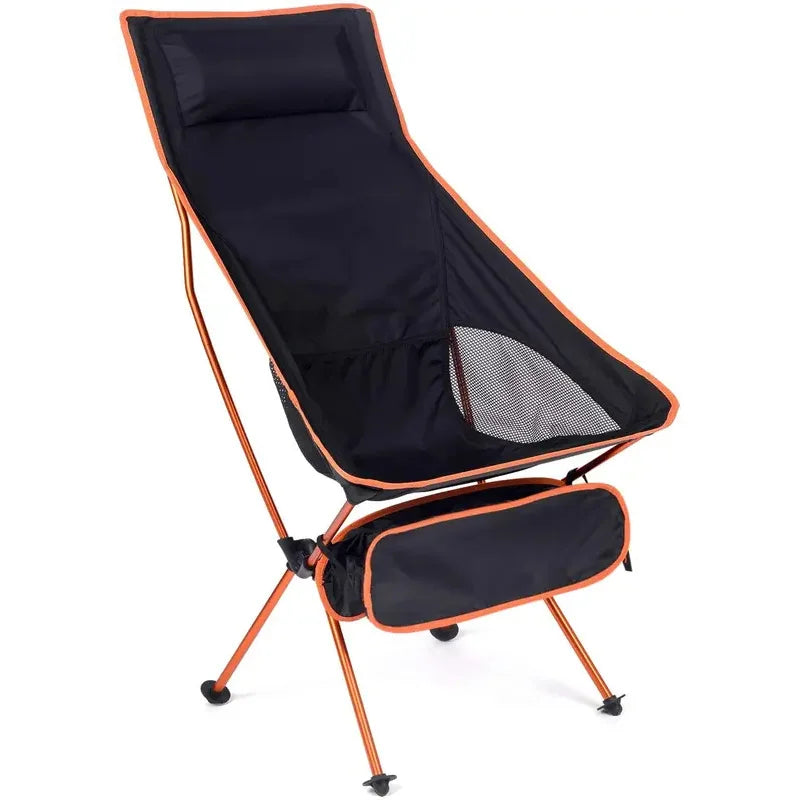Ultralight Portable Folding Camping Chair – Extended-Length Oxford Fabric Beach & Outdoor Chair