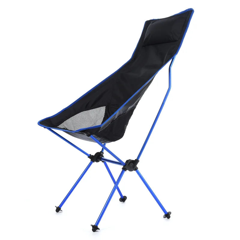 Ultralight Portable Folding Camping Chair – Extended-Length Oxford Fabric Beach & Outdoor Chair