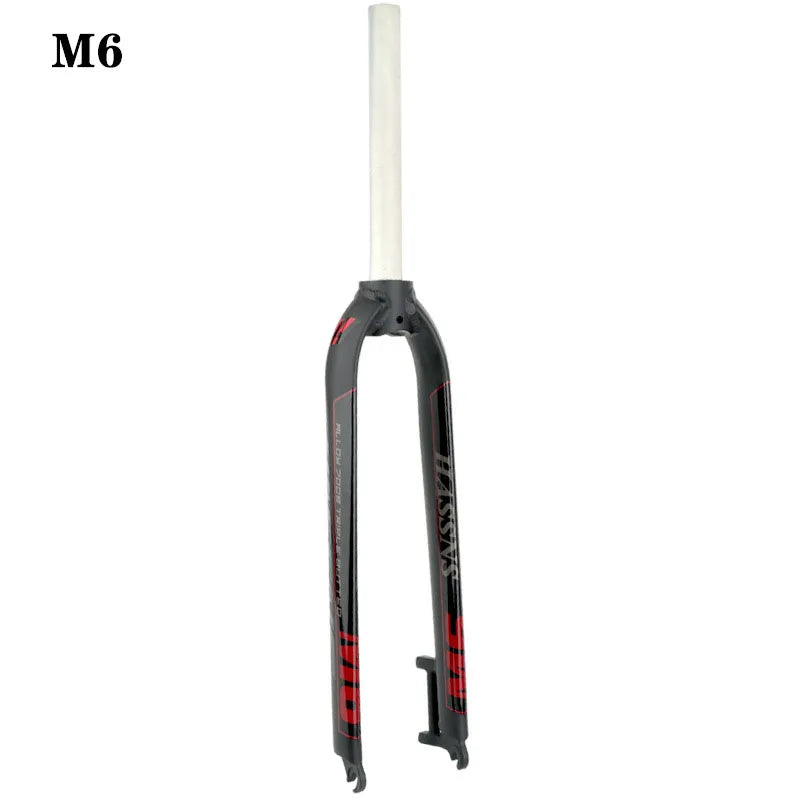 Rigid Mountain Bike Fork — Aluminum Alloy, V‑Brake & Disc Compatible, Fits 26/27.5/29‑inch Wheels