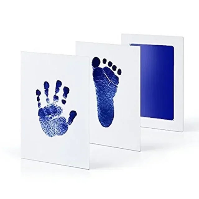 Inkless Baby Handprint & Footprint Kit — Newborn Keepsake (0–6 Months) DIY Photo Frame Imprint Set with Cards