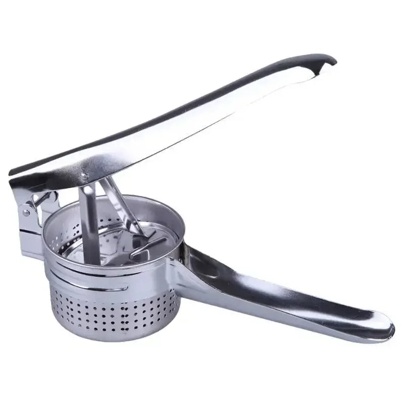Manual Stainless Steel Potato Ricer Press, Handheld Potato Masher & Fruit & Vegetable Juicer for Home Kitchen