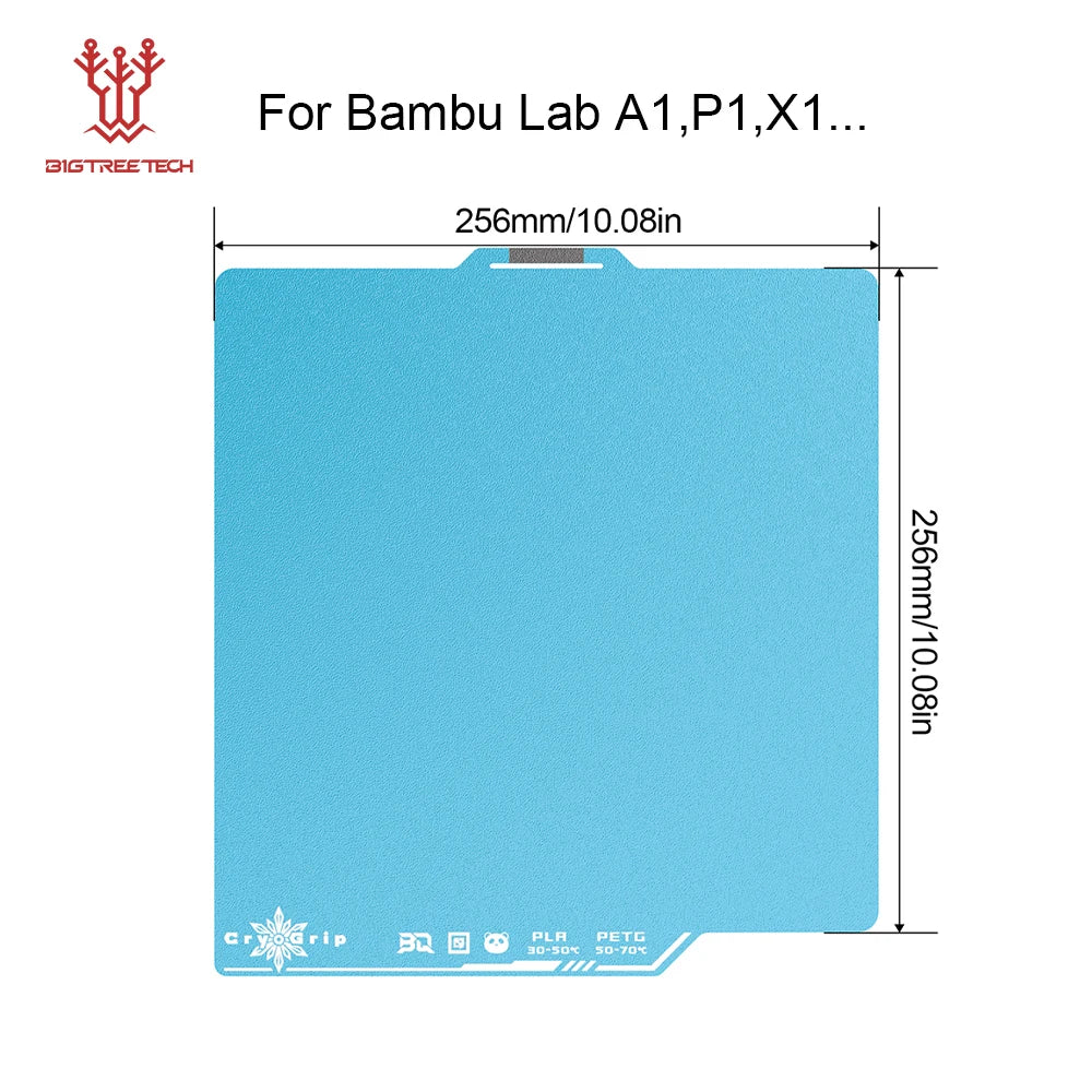 Panda CryoGrip Pro Double-Sided Spring Steel Build Plate - No-Clog Coating for 3D Printers