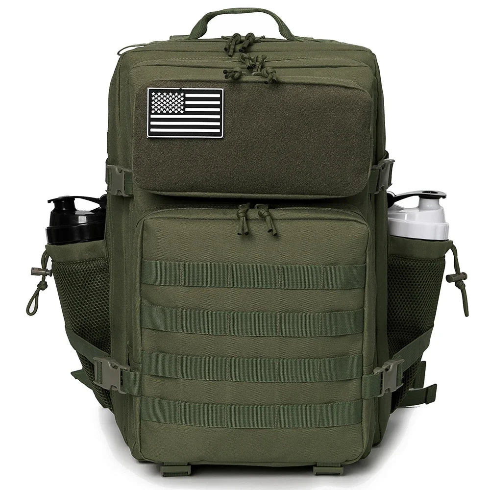 45L Tactical Backpack - 900D Waterproof MOLLE Rucksack for Hiking, Camping, Travel & School