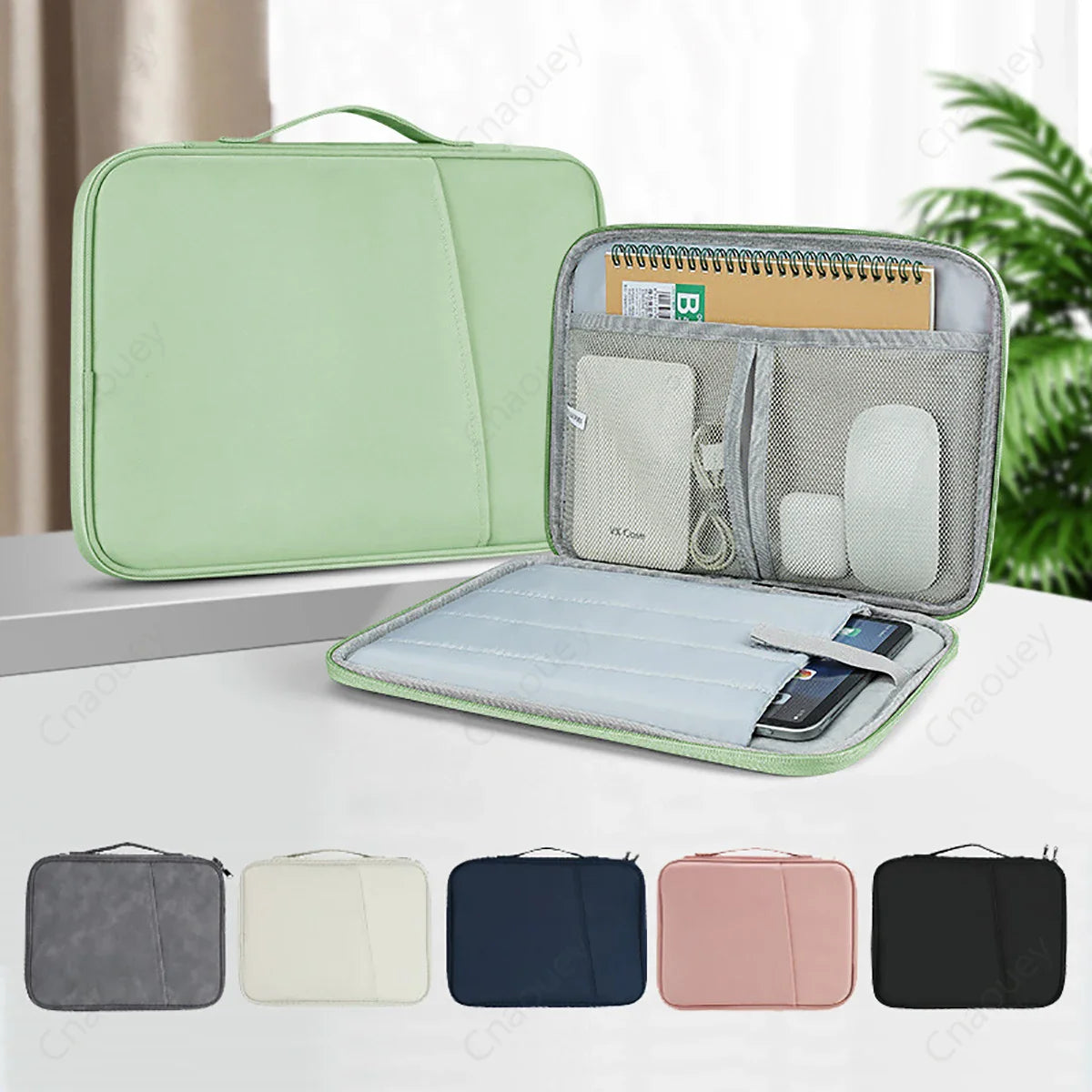 Waterproof Laptop Sleeve Handbag Fits 11–16 inch (28–41 cm) MacBook Air/Pro, Lenovo, HP, Xiaomi – Shockproof Notebook Case with Handle