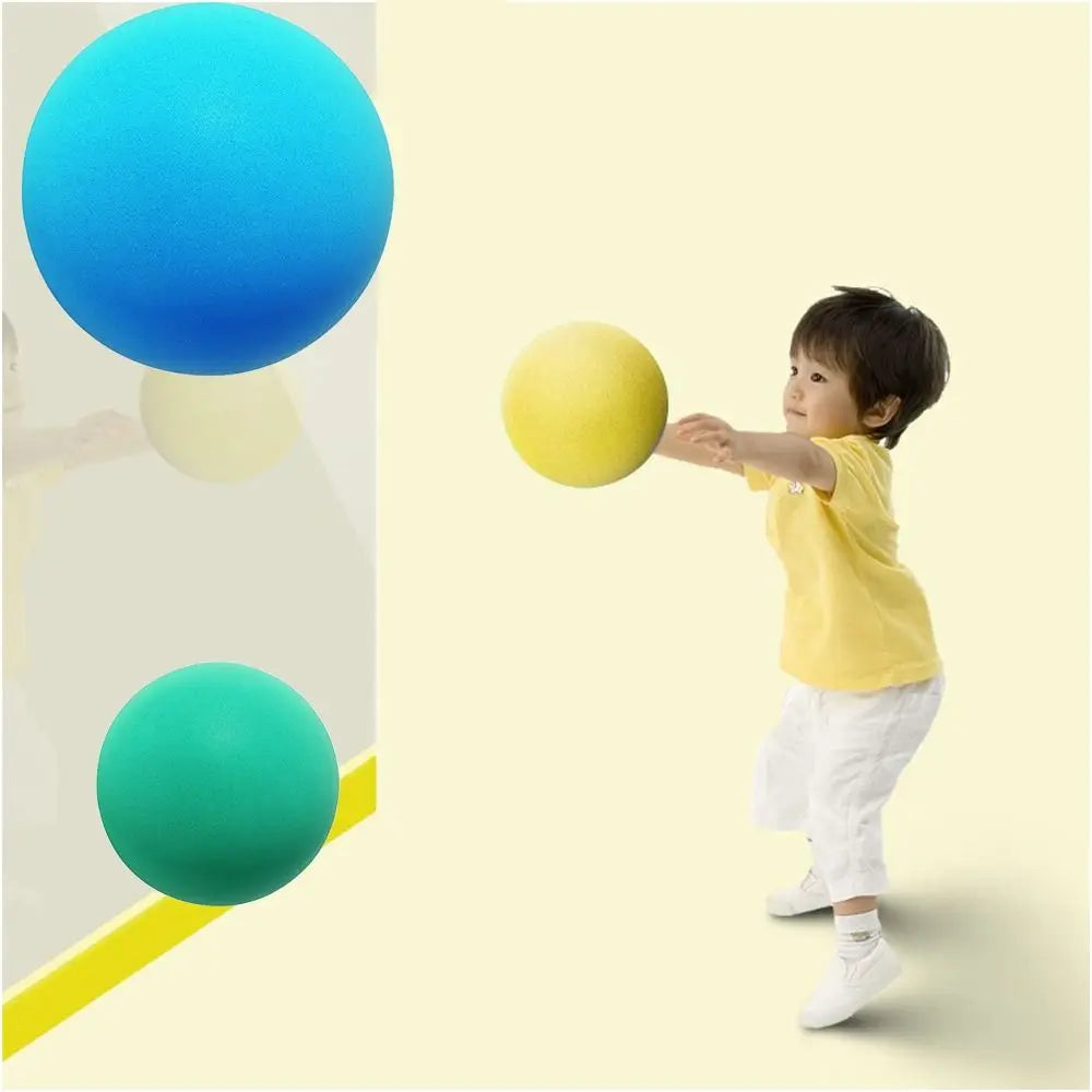 Silent Foam Basketball Low-Noise Indoor Training Ball for Kids — Soft PU, 15 cm / 18 cm (5.9" / 7.1")