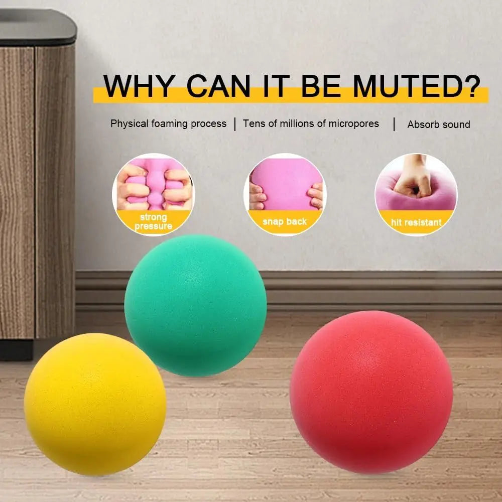 Silent Foam Basketball Low-Noise Indoor Training Ball for Kids — Soft PU, 15 cm / 18 cm (5.9" / 7.1")