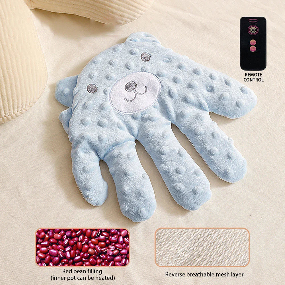 Baby Soothing Palm Sleep Pillow with Remote – Infant Calming Anti-Startle Hand Plush, 26 x 24 cm (10.2 x 9.4 in)