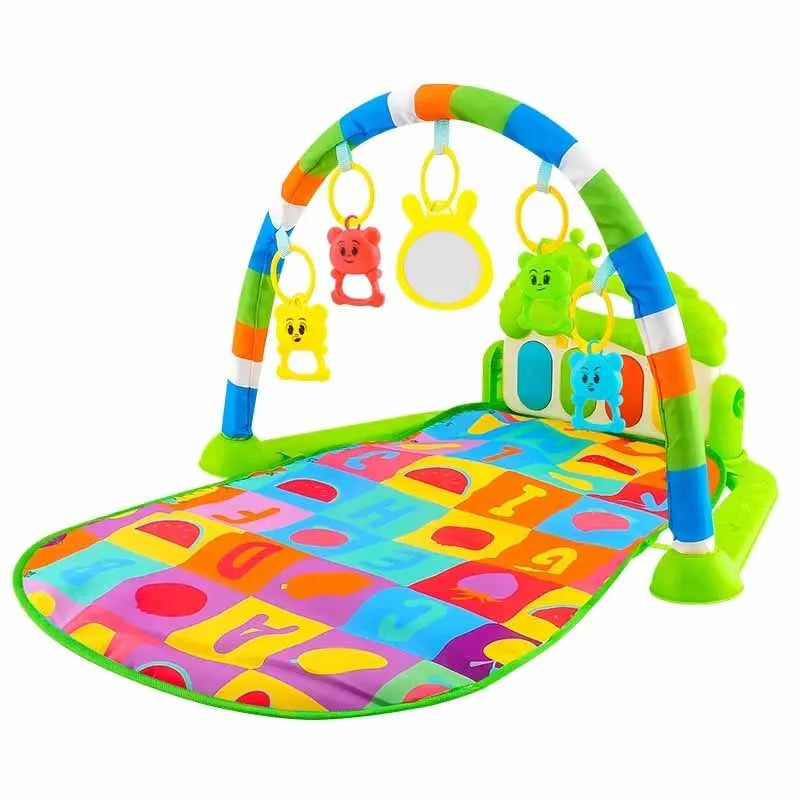 Musical Baby Activity Gym Play Mat Piano Keyboard Tummy Time Mat for 0-36 Months