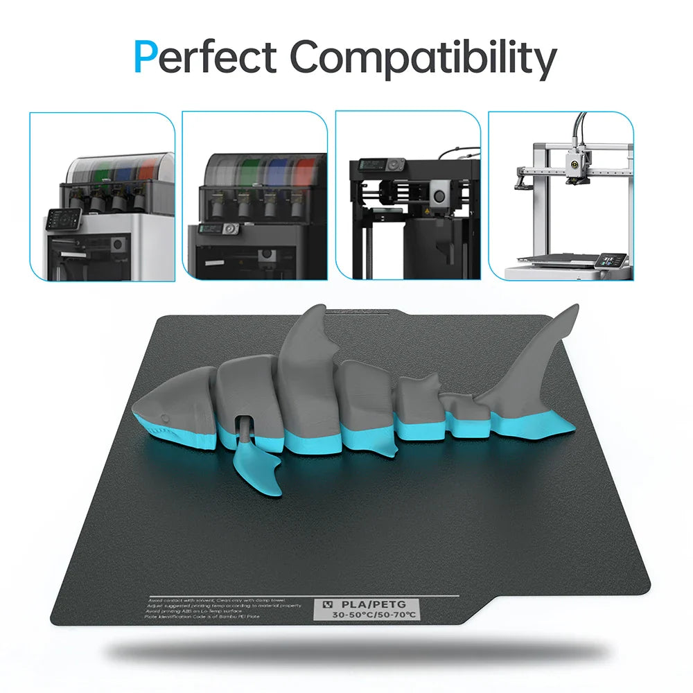 Panda CryoGrip Pro Double-Sided Spring Steel Build Plate - No-Clog Coating for 3D Printers