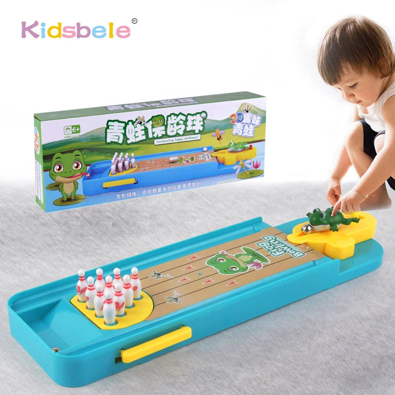 Mini Desktop Bowling Game - Tabletop Bowling Toy for Kids & Families, Indoor Interactive Educational Game